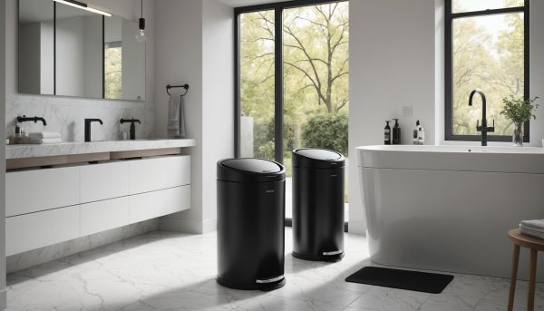 Les poubelles de salle de bain qui allient style et praticité